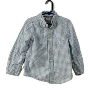 Gymboree Light Blue Checkered Button Down Shirt